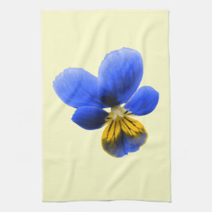 Blue Pansy Kitchen Towel