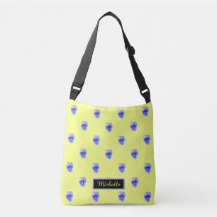 Blue Pansy Personalised Tote
