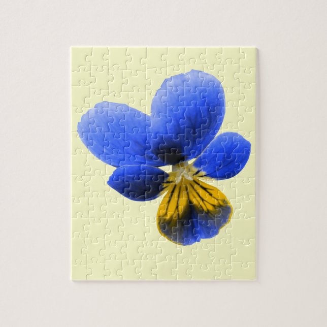 Blue Pansy Puzzle (Vertical)