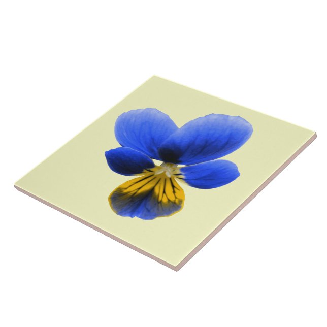 Blue Pansy Tile (Side)