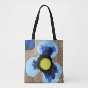 Blue Pansy Tote Bag