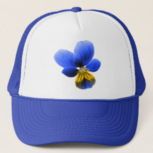 Blue Pansy Trucker Hat