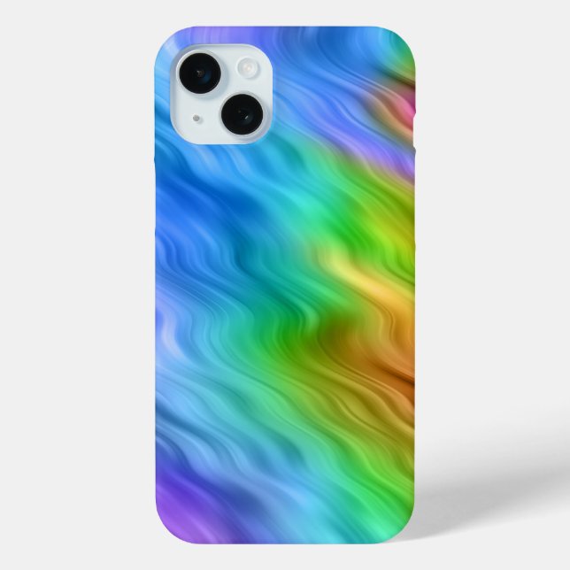 Blue Pansy Wavy Texture Case-Mate iPhone Case (Back)