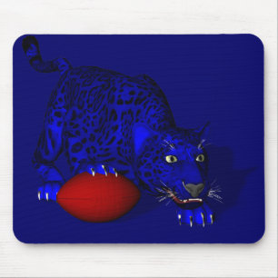 Blue Panther Mouse Pad