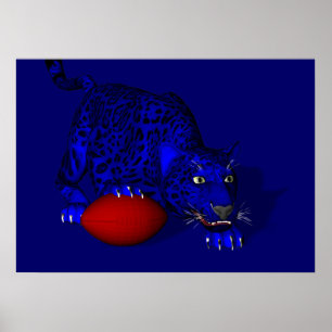 Blue Panther Poster