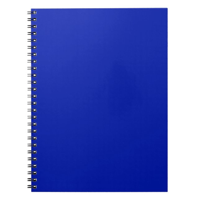 Blue (Pantone) (solid colour)  Notebook (Front)