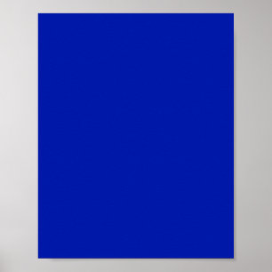Blue (Pantone) (solid colour) Poster