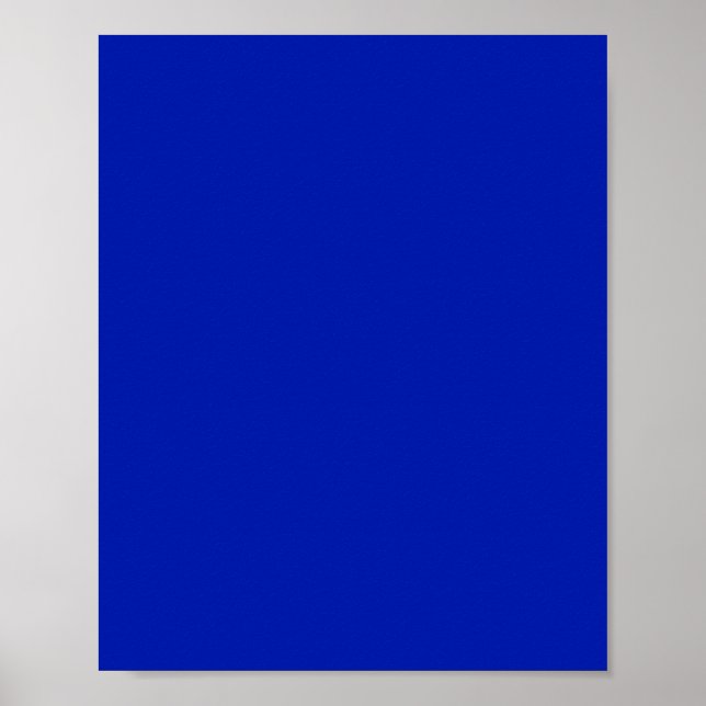 Blue (Pantone) (solid colour)  Poster (Front)