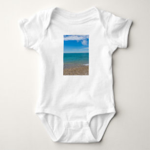 Blue Paradise At Lake Michigan Baby Bodysuit