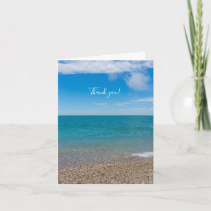 Blue Paradise At Lake Michigan Thank You Card