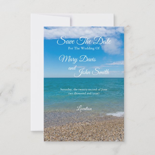 Blue Paradise At Michigan Save The Date (Front)