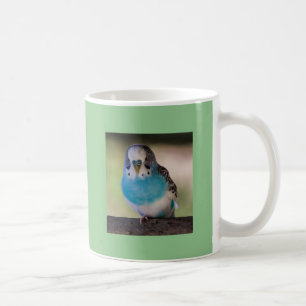 Blue Parakeet 11oz Classic White Mug Parrot Lovers