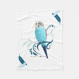 Blue Parakeet Blanket