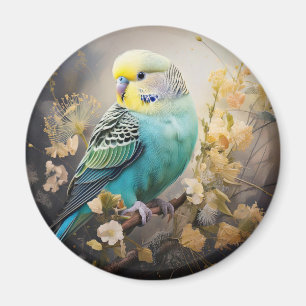 Blue Parakeet Magnet