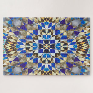 Blue Parquet Jigsaw Puzzle