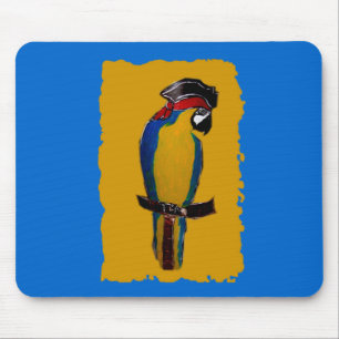 Blue Parrot Mouse Pad