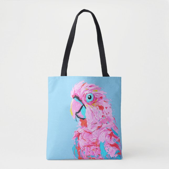 Blue Parrot Tote Bag  (Front)