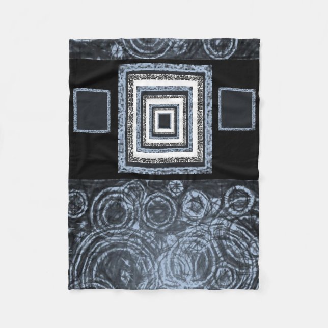 blue pasley custom fleece blanket (Front)