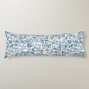 blue pastel breast body cushion
