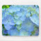 Blue Pastel Hydrangea Flowers mousepads Floral