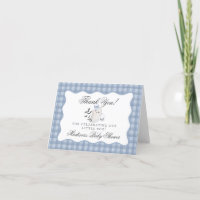 Blue Pastel Little Boo Ghost Thank You Card