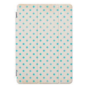Blue Pastel Polka Dots iPad Case
