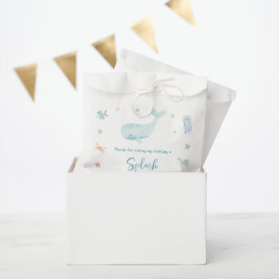 Blue Pastel Under the Sea Birthday Favour Bag
