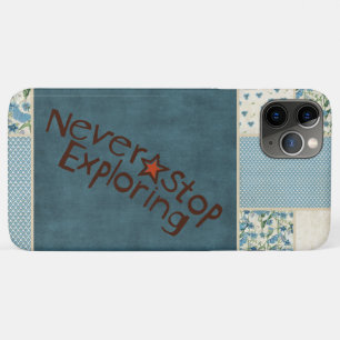 Blue Patchwork Phone Case
