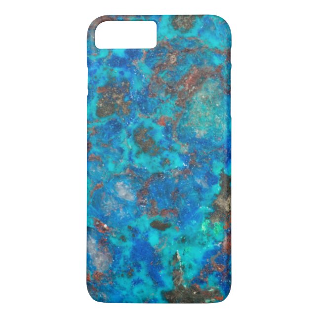 Blue patterened Shattuckite Case-Mate iPhone Case (Back)
