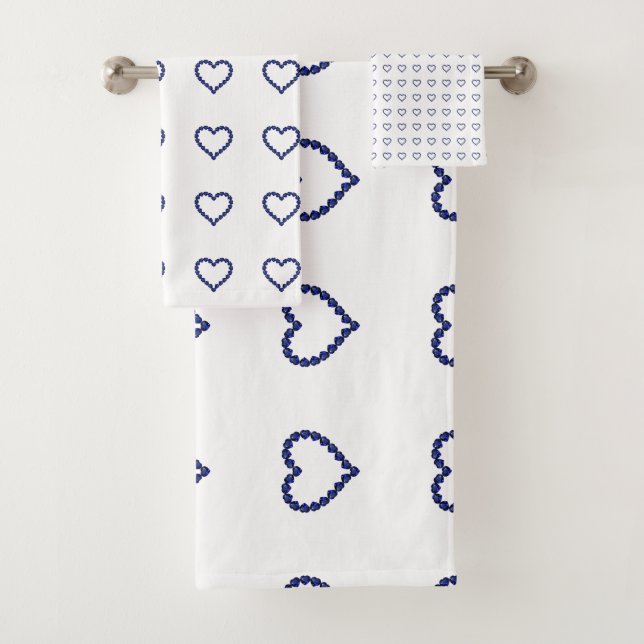 Blue Pattern  Bath Towel Set (Insitu)