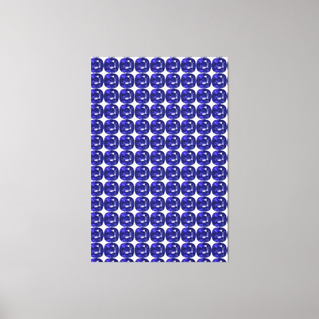 Blue Pattern Canvas Print (Front)