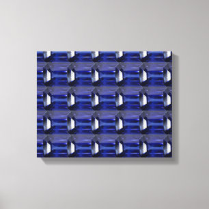 Blue Pattern Canvas Print
