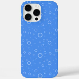 Blue Pattern Circles Customisable iPhone 16 Pro Max Case