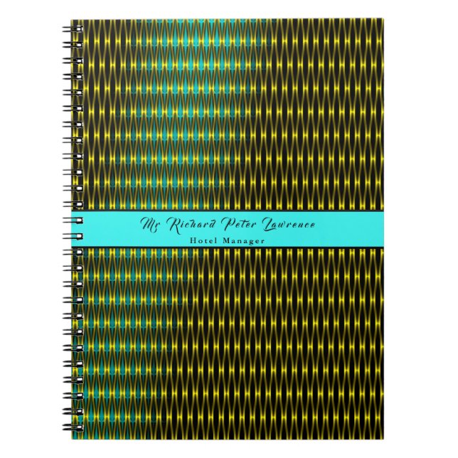 Blue Pattern Notebook (Front)