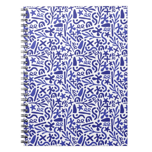 Blue pattern notebook (Front)