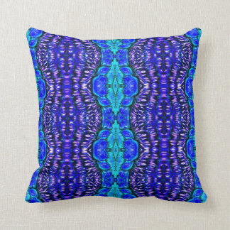 blue pattern pillow