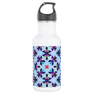 Blue Pattern Retro Art 532 Ml Water Bottle