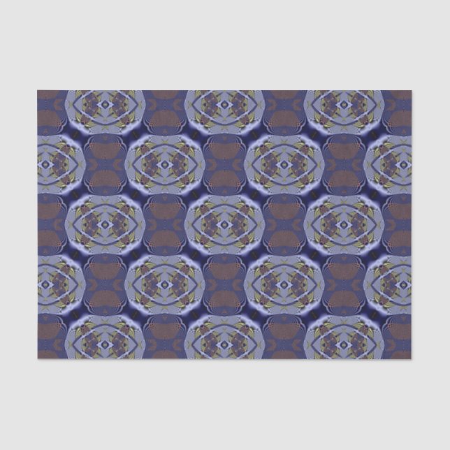 Blue Pattern Tissue Paper (Front)