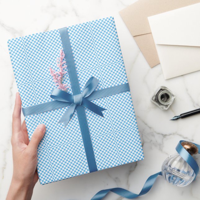 Blue pattern wrapping paper (Gifting)
