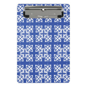 Blue patterned Classic Planner Mini Clipboard