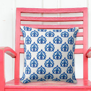 Blue Patterned Cushion