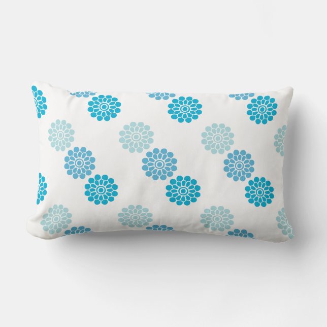 Blue Patterned Pillow (Front)
