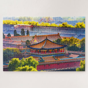 Blue Pavilion, Forbidden City Jigsaw Puzzle