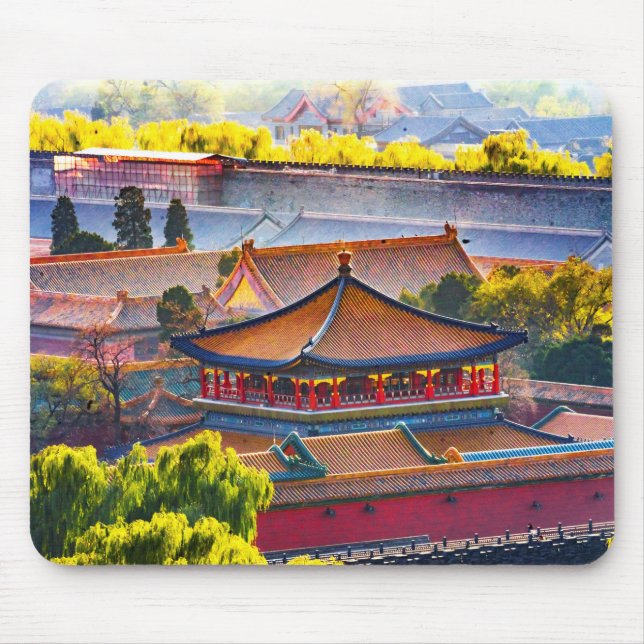 Blue Pavilion, Forbidden City Mouse Pad (Front)