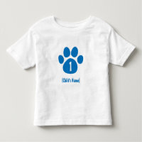 Blue Paw Print Birthday