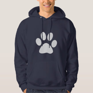Blue Paw Print Hoodie