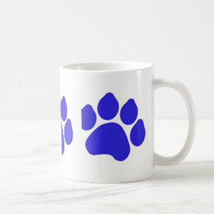 Blue Paw Print Mug