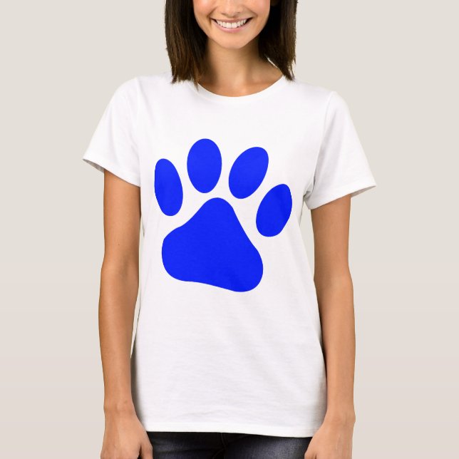 Blue Pawprint T-Shirt (Front)