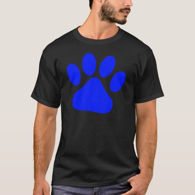 Blue Pawprint T-Shirt (Front)