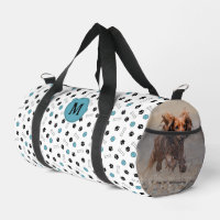 Blue Paws Bones Ball Dog Photos & Monogram